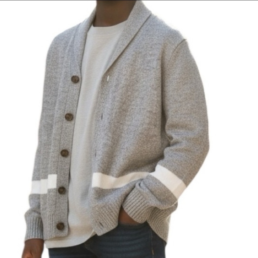 Cat & Jack Gray Cardigan Sweater Size XL 16